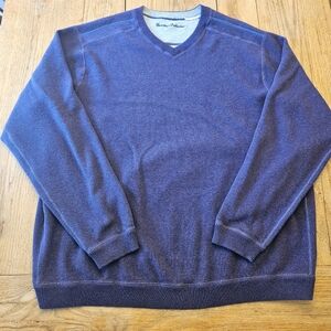 Men's Tommy Bahama Blue V-Neck Sweater